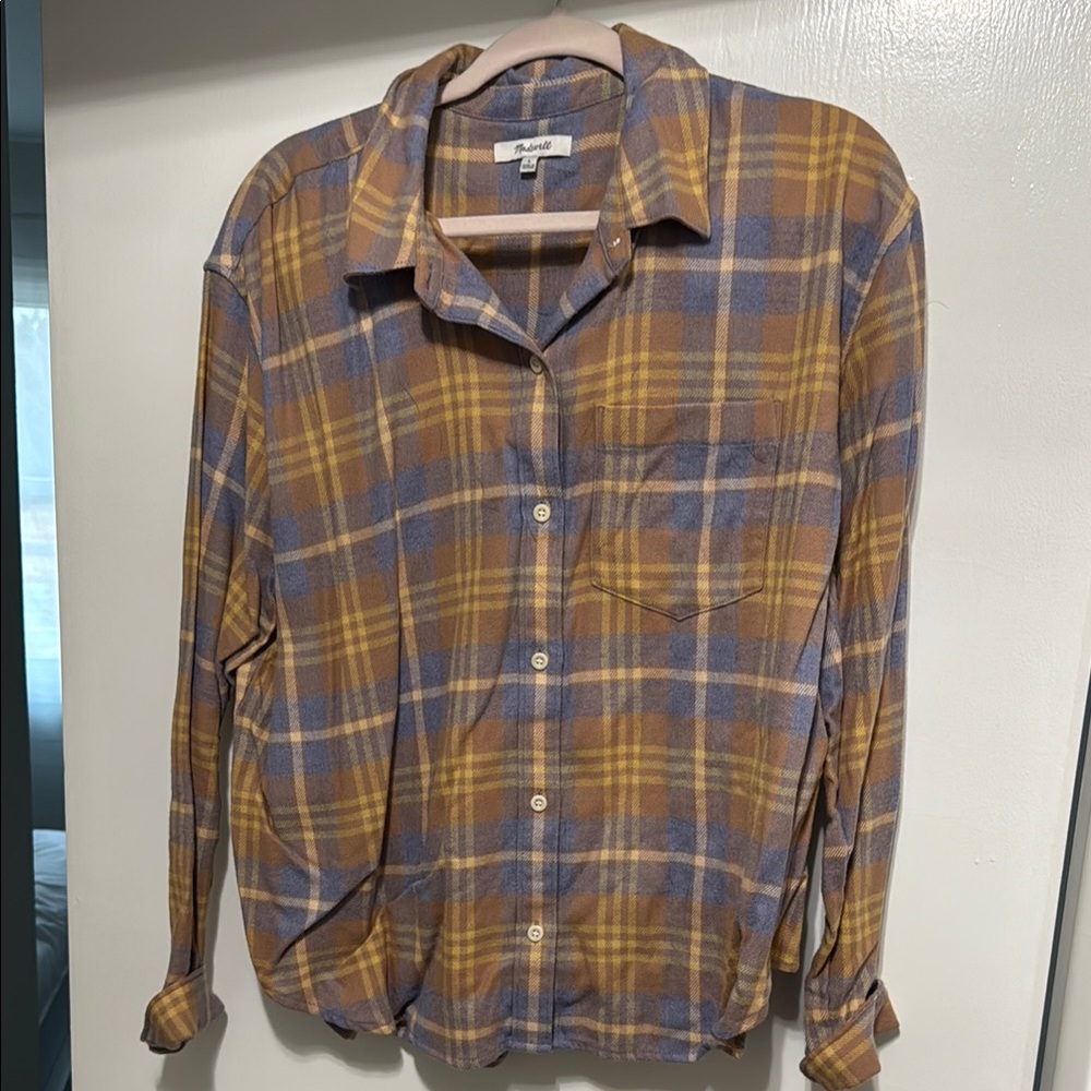 Madewell plaid button down